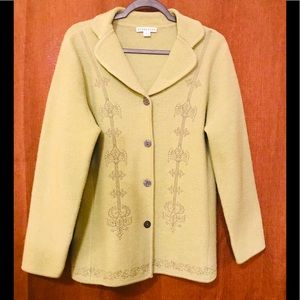 Pendleton sage green wool coat